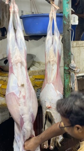 Goat Meat Processing in the Market #reels #shorts #foodie