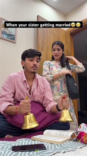 the people are ringing the wedding bell