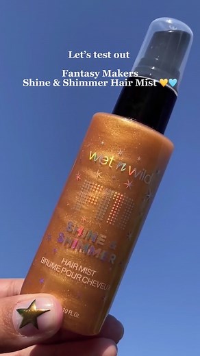 Transform your hair with a touch of magic! ✨ Apply Shine & Shimmer Hair Mist for the cutest glittery finish to any look this season 👻 🌙 #wetnwildbeauty #wnwfantasymakers