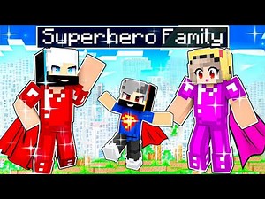 Adopted By SUPERHEROES In Minecraft! (Hindi)