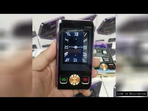 For V8pro Dual Screen Folding Flip Feature Phone 2G Elderly Foreign Language Mobile Phone Large Butt
