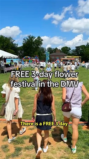 🌸 There is a FREE 3 day flower festival in the DMV this weekend! #dcspot #bethesdamd #festival
