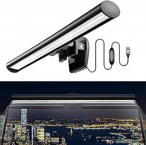 Arespark Laptop Monitor Light Bar, 10.2in LED Computer Monitor Lamp with 3 Adjustable Lighting Modes and 10 Brightness Levels, No Glare, Eye Protection, Space Saving for Home Office