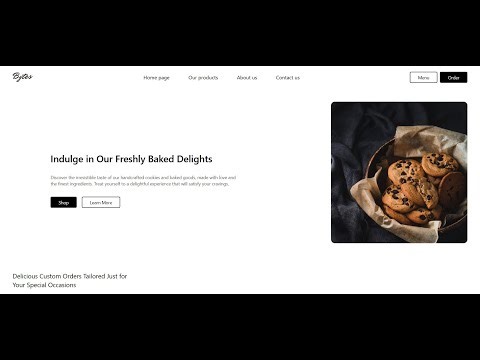 🔥Build a Modern Bakery Website "Bytes" Using React & Tailwind CSS | Full Tutorial