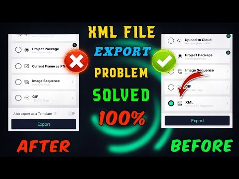 AlightMotion File Export Button Not Showing Problem Solved | Xml Export In alightmotion
