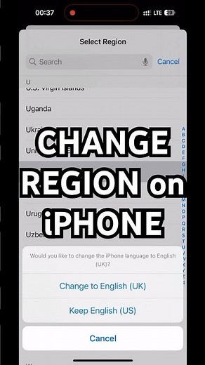 How to Change Your Region or Country on iPad or iPhone 📱 #location #address #ios18