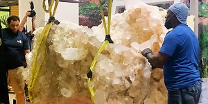 How this 8,000-pound crystal went from a mine to the Smithsonian