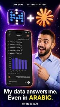 I plugged ‪@metabasedata‬ into ‪@claude‬, and asked my data questions in Arabic #MetabaseAI #Claude
