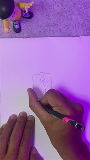 How to drawing a tulip 🌷#art #arttherapy #tulip