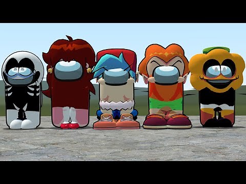 FRIDAY NIGHT FUNKIN' AMONG US CHARACTERS!! Garry's Mod [FNF vs AMONG US]