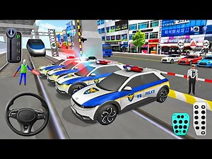 New Police Cars & Supercars vs Bullet Train🚄🚔 | 3D Driving Class 2025 - Android Gameplay🎮 Car Game