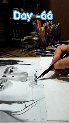 How To Draw Realistic Face. Day -66 #art #artist #realisticartist #pencildraw
