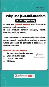 Why Use java util Random in java programming Tamil #coding #javaprogramming
