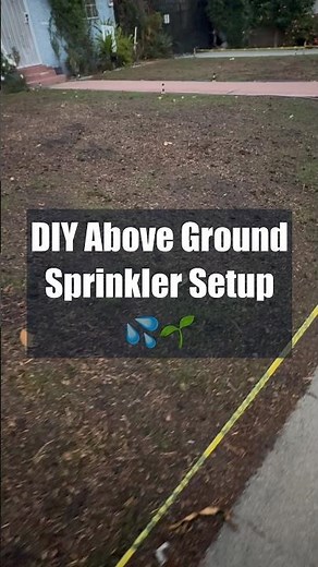 How I’m watering new grass seed 💦🌱 | DIY Lawn Reno
