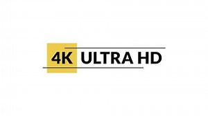 8k and 4k ultra hd. Yellow color.