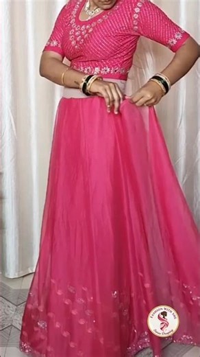 Beautiful Lehenga Draping Tutorial//#viral #shorts #lehengadrepping #look