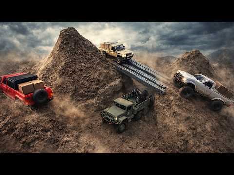 Mini RC Off Road Extreme Sand Hills Challenge | Race around sand hills and extreme bridge