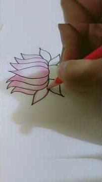 How to draw lotus | easy step for beginners#flower #easydrawing #art #artwork #drawing #draw