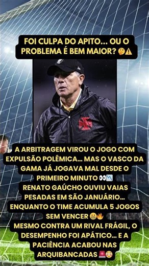 Foi culpa do apito… ou o problema é bem maior? 🤔⚠️