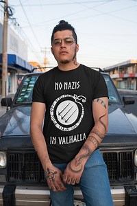 No Nazis in Valhalla Shirt, Anti-racist Rune Tee, Norse Pagans Against Hate, Pagans Against White Supremacy - Etsy