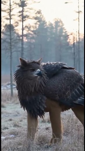 Real Griffin Caught on Camera in the Woods?! 😱 | Mythical Creature Spotted Walking Like a Lion!