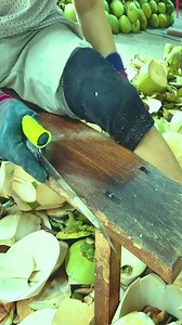 1.7M views · 5.7K reactions | Amazing speed coconut cutting skills! Fresh coconut juice #satisfying #coconut #reelsvideo | Demi Franklin | Facebook