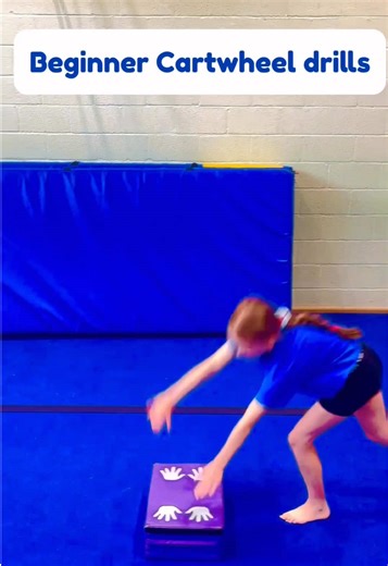 Some beginner cartwheel drills for your gymnasts! 🤸‍♀️🌟 #gymnastics #cartwheel #howtotiktok #viralvideos #gymnastic