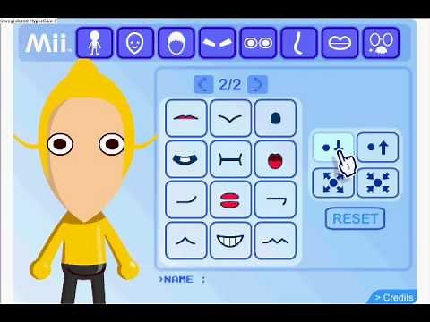 How to Make a Yellow Pikmin Mii ON COMPUTER SITE *Link in Description