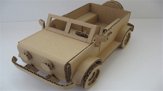 Build Your Own Cardboard Car at Home with Only Cardboard and Basic Tools