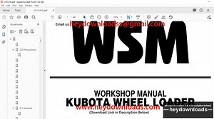 Kubota R310(B) · R410(B) Wheel Loader Workshop Manual - PDF DOWNLOAD