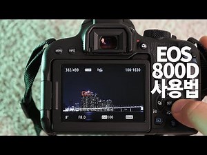 캐논 800D 사용법 이것만 알면 끝! (feat.바로 출사)