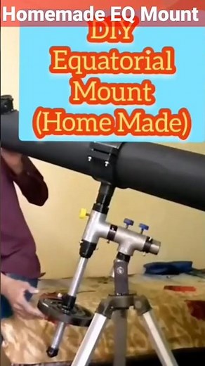 DIY Homemade Equatorial Mount Telescope, how to make eq mount at home #shorts #telescope #trending