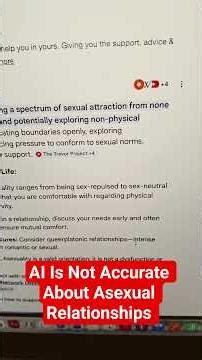 AI Is Not Accurate About Asexual Relationships ❌️ #asexual #asexuality #ace #shorts