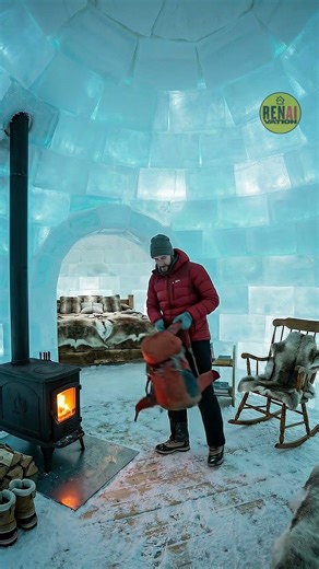 Living in an ICE HOUSE is CRAZY! 🧊