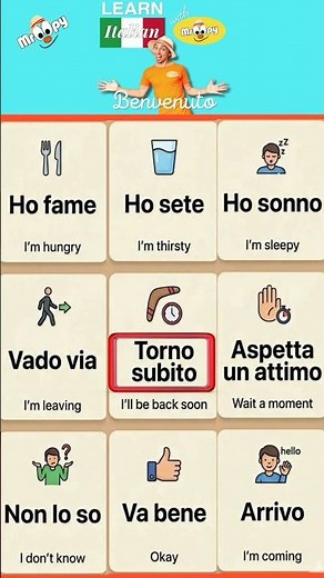 Everyday Italian Mini Sentences 🇮🇹 | Speak Italian Fast with Mr Oopy