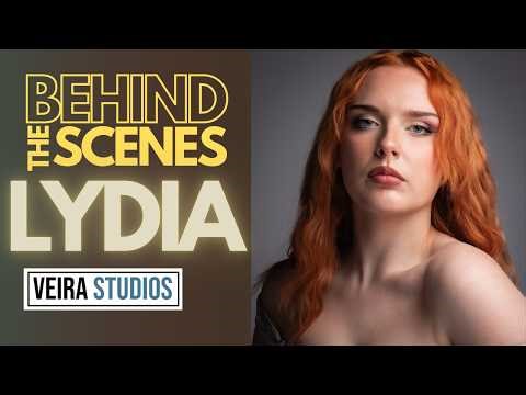 Behind the scenes of a photo shoot with Lydia