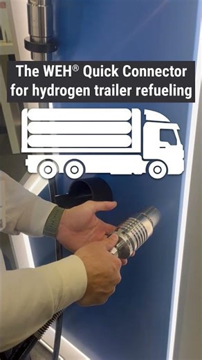 Refueling hydrogen trailers fast & safe - No Screwing. No Tools.