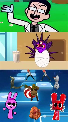 Sprunki Goes INSANE in Tiles Hop 😈🔥 (Perfect Beat Drop!) #tileshop #shorts #animation #sprunki