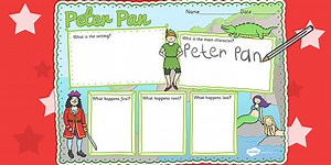 Peter Pan Story Review Writing Frame
