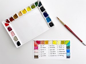 My 18-Color Watercolor Palette | 2022 | Susan Chiang