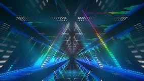 VJ Loop Triangle Tunnel stock video. Video of dance - 163035433