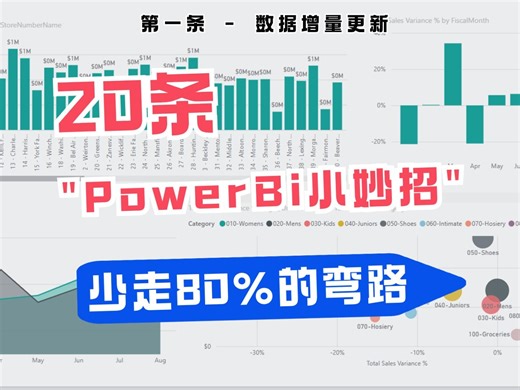 1分钟包你学会powerbi本地数据增量更新