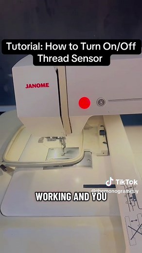 How to Use the Thread Sensor on Your Janome Machine