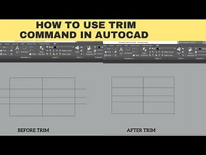 How to trim in AutoCAD | Autocad 2024 trim command