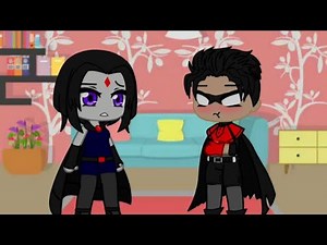 Raven with her hood down. Gacha DC my au (Damian x Raven)