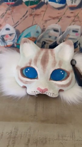 Jayfeather Warrior Cats Therian Mask for Renfair Cosplay Roleplay Quadrobics || Padded - Etsy