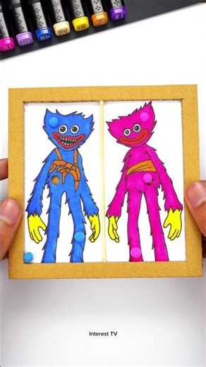 Poppy Playtime Huggy Wuggy & Kissy Missy Pinball DIY Cardboard Easy Smart Game Ideas Challenge #game