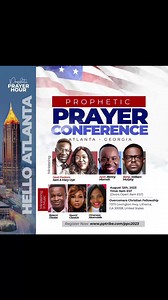 PPC ATLANTA - REGISTRATION IS NOW OPEN!!! 🏅 Mark your calendars for August 12th as the Prophetic Prayer Conference comes into the VIBRANT CITY of Atlanta, Georgia. Time: 9:00 AM Location: Overcomers Christian Fellowship, 7373 Covington Hwy, Lithonia GA 30058 US. This extraordinary gathering will bring together renowned spiritual leaders, and anointed music ministers who will lead you into deeper realms of prayer, worship, and spiritual awakening. Ministering Live Are: 💡 Apostle Benny Momoh 💡 