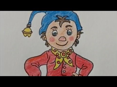 Noddy cartoon drawing | boy drawing | how to draw a noddy drawing