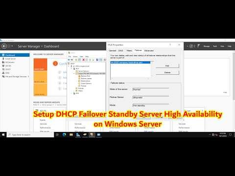 How To Setup DHCP High Availability with Standby Failover on Windows Server 2022